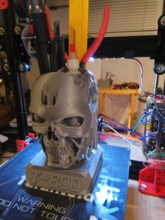 My Version Of T800 Smooth Terminator Pen Holder 3D Printer Model