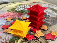 Pagoda And Viewpoint For Tang Garden Seasons Board Game 3D Printer Model