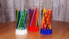 12 Pen Holder 3D Printer Model