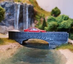 H0/HO Scale Bridge 3D Printer Model