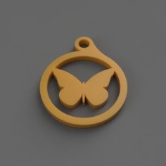 Butterfly Keychain 3D Printer Model