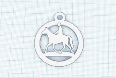 Horse Keychain 3D Printer Model