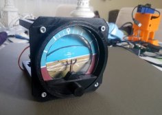 Attitude Indicator For Flight Simulator 3D Printer Model