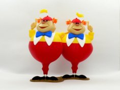 Tweedledee And Tweedledum 3D Printer Model