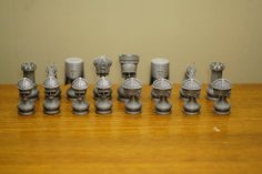 Skull Chess Set V1 3D Printer Model