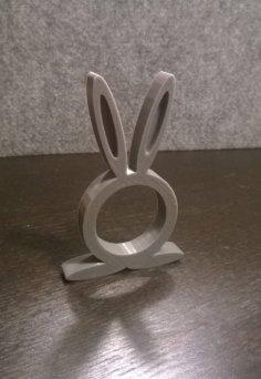 Easter Bunny Napkin Ring 3D Printer Model