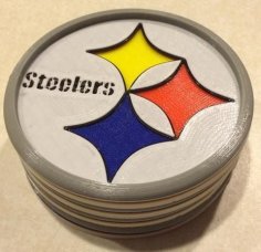 Pittsburgh Steelers Coaster 3D Printer Model