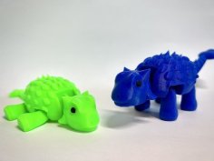 Flexi Ankylosaurus – Print In Place 3D Printer Model