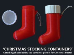 Christmas Stocking Container 3D Printer Model