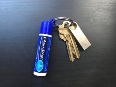 Chapstick Keychain Cap 3D Printer Model