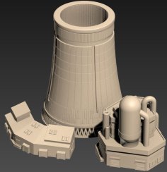 Nuclear Power Plant – Wargame Terrain Building 3D Printer Model