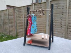 Clothes Rack For Barbies 3D Printer Model