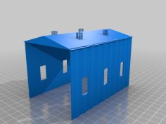 HO-Loco_Shed_Windows 3D Printer Model