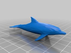 Low Poly Dolphin 3D Printer Model