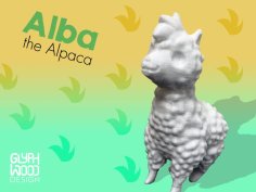 Alba The Alpaca 3D Printer Model