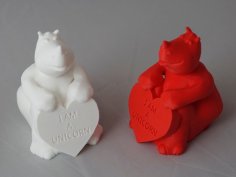 “I Am A Unicorn” Rhino Statue 3D Printer Model