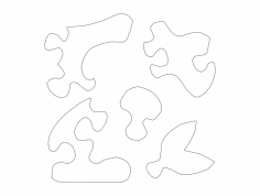 Jigsaw Puzzle 7779 Tập tin dxf