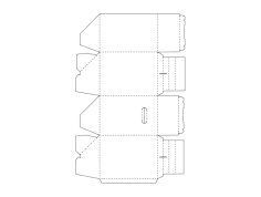 File dxf di progettazione di imballaggio