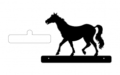 الحصان المشي لوحة ملف dxf