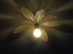 Laser Cut Flower Lamp