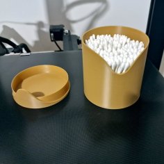 Generous Cotton Swabs Holder 3D Printer Model