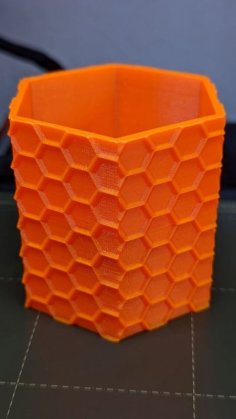 Flower Pot Hexagon 3D Printer Model