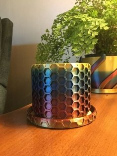 Honeycomb Planter With Plate 3D Printer Model