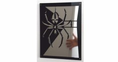 Laser Cut Spidermirror Acrylic Picture 12×9″