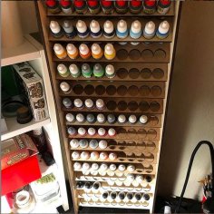 Laser Cut Tall Paint Rack