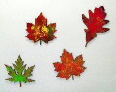 Laser Cut Fall Leaves