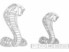 Arquivo dxf do logotipo da cobra
