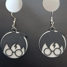 Laser Cut Harry Potter Themed Earrings