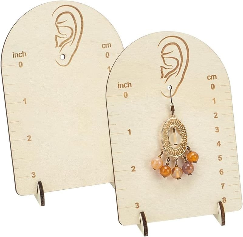 Laser Cut Earring Display Stand With Measurement
