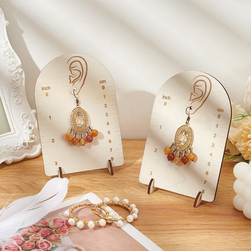 Laser Cut Earring Display Stand With Measurement