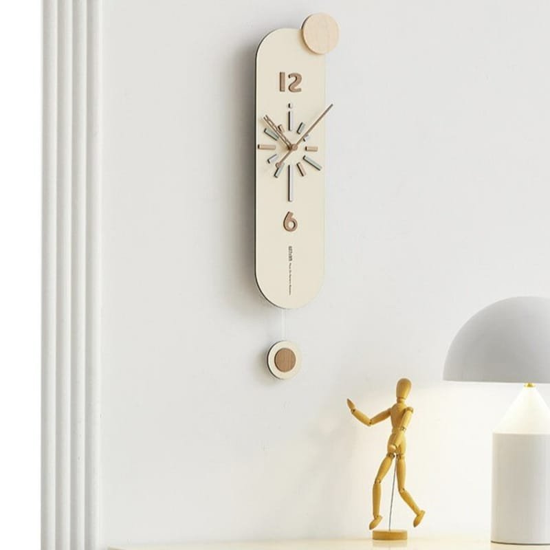 Laser Cut Creative Pendulum Modern Wall Clock