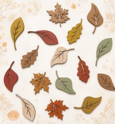 Laser Cut Fall Leaves Autumn Decoration