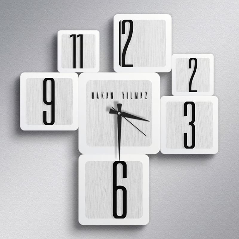 Laser Cut Nordic Wall Clock Nordic Style Home Decor