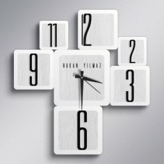 Laser Cut Nordic Wall Clock Nordic Style Home Decor