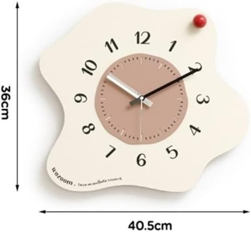 Laser Cut Irregular Decorative Wall Clock, Home Office Wall Clock