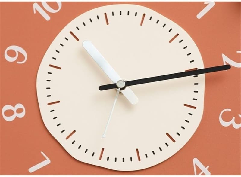 Laser Cut Irregular Decorative Wall Clock, Home Office Wall Clock