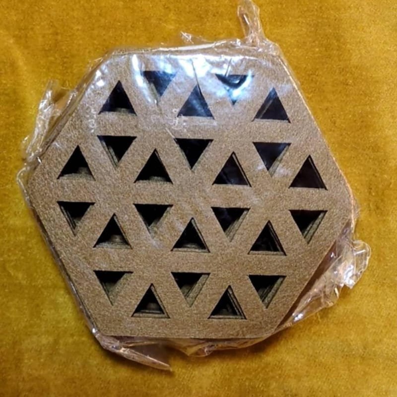 Laser Cut Felt Coasters Hexagon Coaster Set
