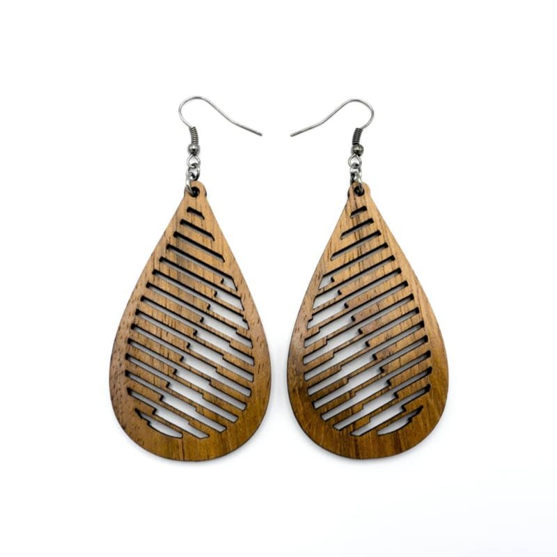 Laser Cut Fashion Teardrop Earrings