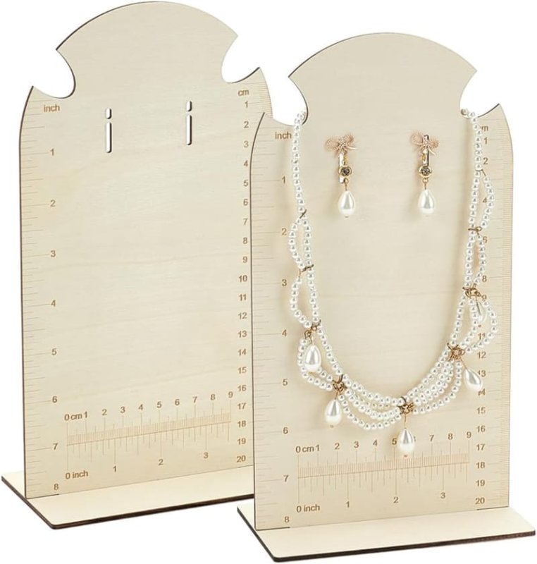 Laser Cut Wooden Display Stand Earring Holder