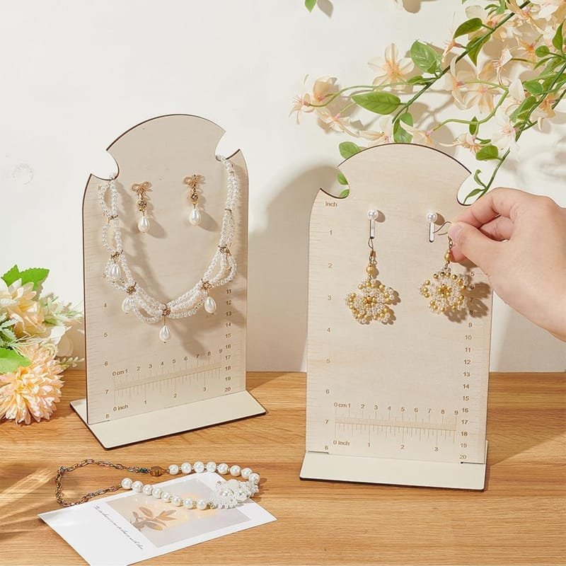 Laser Cut Wooden Display Stand Earring Holder