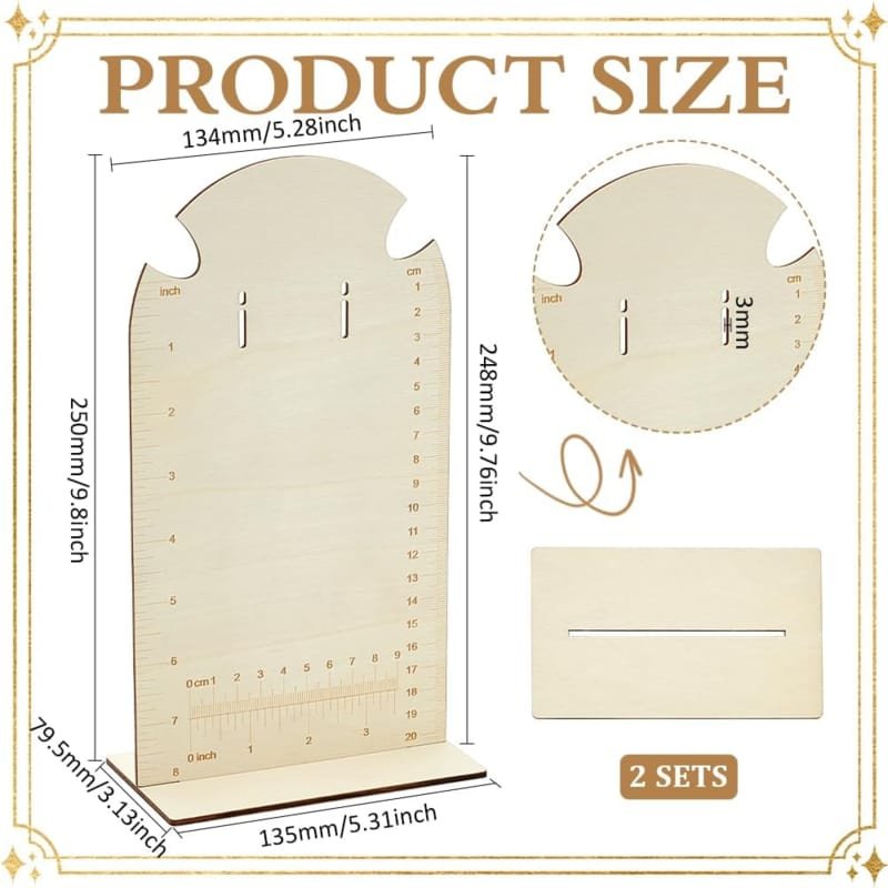Laser Cut Wooden Display Stand Earring Holder