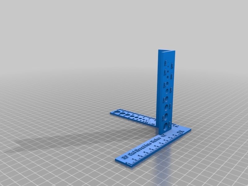 3D Calibration Ruler 3D Printer Model Download Free STL File 3axis.co