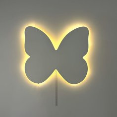 Laser Cut Butterfly Wall Lamp for Kids Room