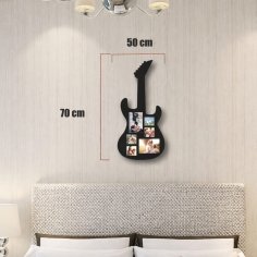 Laser Cut Guitar Photo Frame