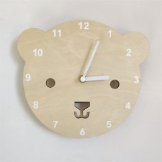 Laser Cut Wooden Cartoon Wall Clock Children’s Room Wall Decor