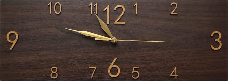 Laser Cut Rectangle Wall Clock Farmhouse Wall Decor